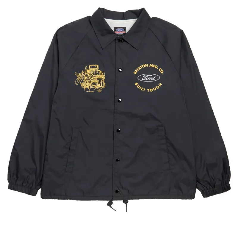 Brixton x Ford Built Tough Windbreaker Jacket - Burnt Rubber sold by CCS