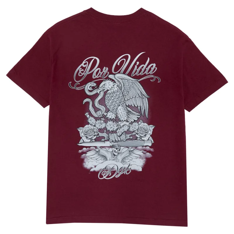 DGK Batalla T-Shirt - Burgundy sold by CCS