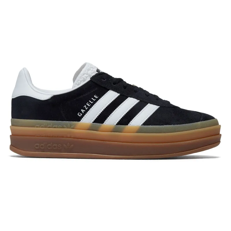 Adidas Womens Gazelle Bold Shoes - Core Black/Ftwr White/Ftwr White sold by CCS