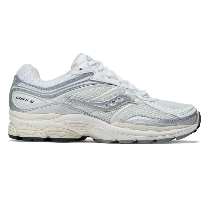 Saucony Progrid Omni 9 Shoes - White/Silver made by Saucony