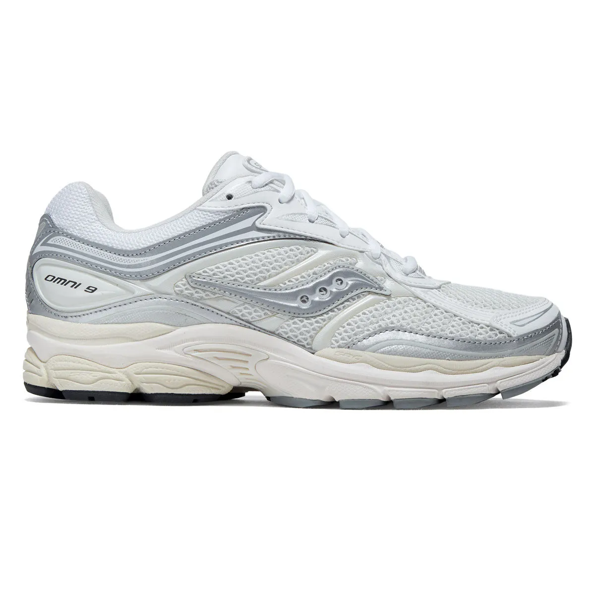 Saucony Progrid Omni 9 Shoes - White/Silver sold by CCS
