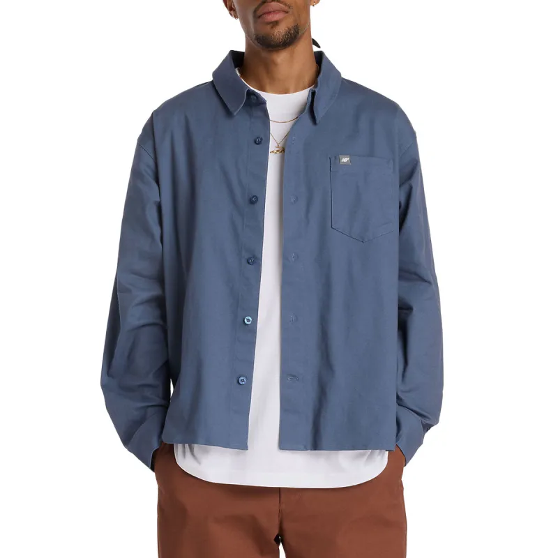 New Balance Numeric Button Up Long Sleeve Shirt - Blue sold by CCS