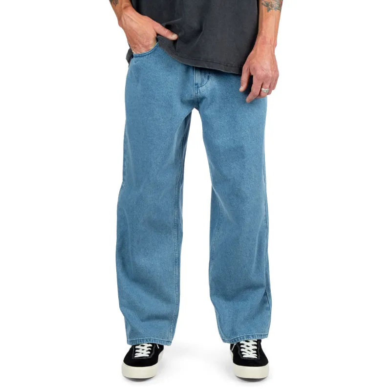 CCS Baggy Straight Denim Jeans - Rinsed Blue sold by CCS