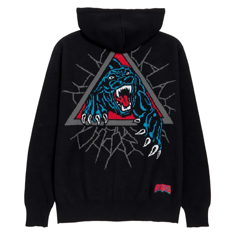 Santa Cruz Natas Panther Zip Up Hoodie - Black sold by CCS