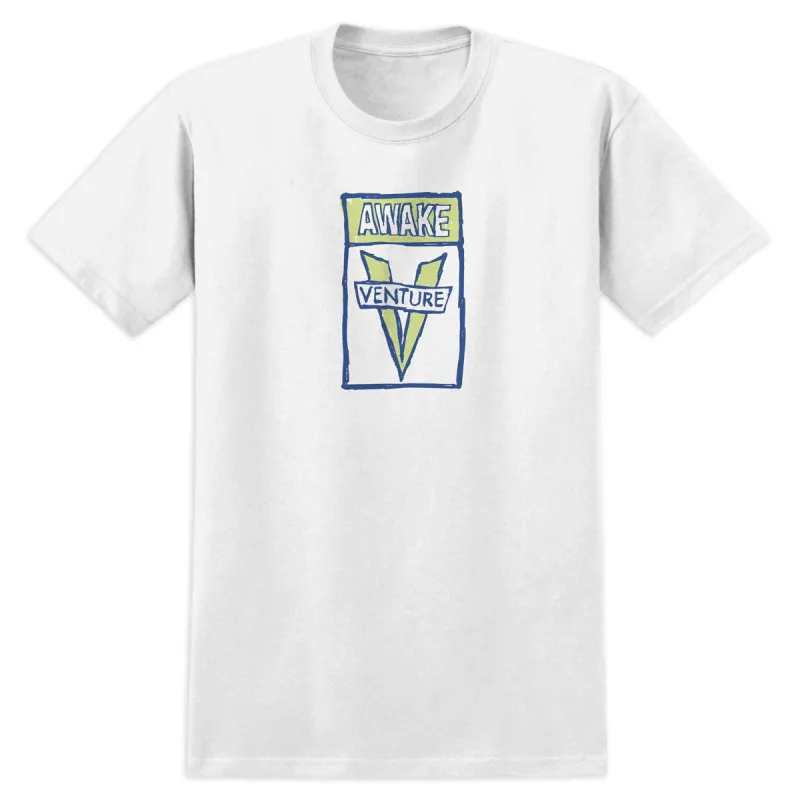 Venture Scribble Awake T-Shirt - White sold by CCS