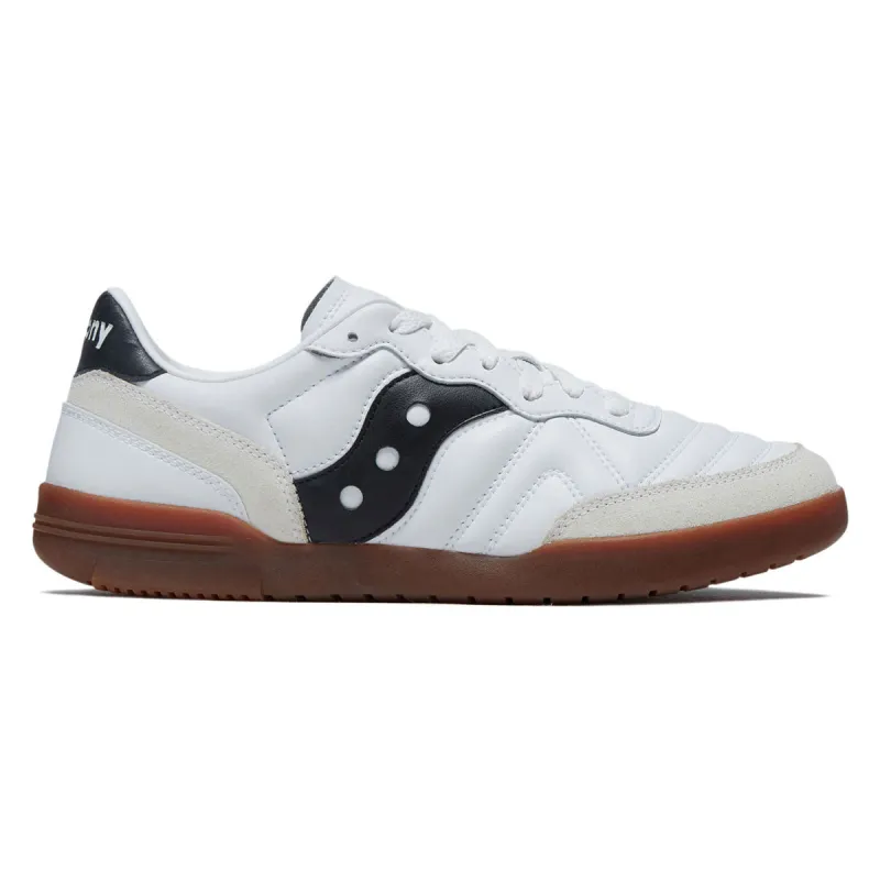 Saucony 586i Leather Shoes - White/Black sold by CCS