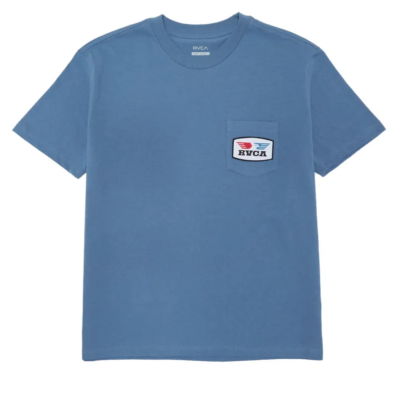 RVCA Soar Pocket T-Shirt - Federal Blue made by RVCA
