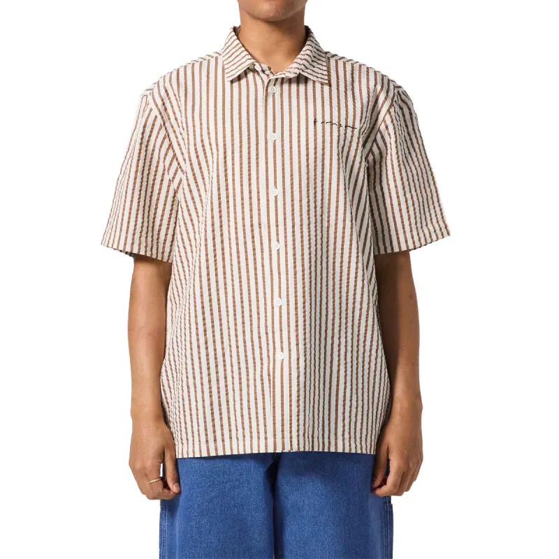 Former Vivian Seersucker Shirt - Copper sold by CCS