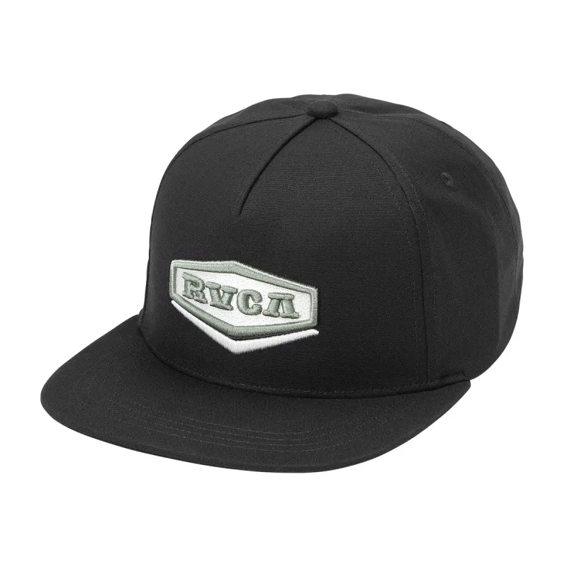RVCA Hex Inc Snapback Hat - Black made by RVCA