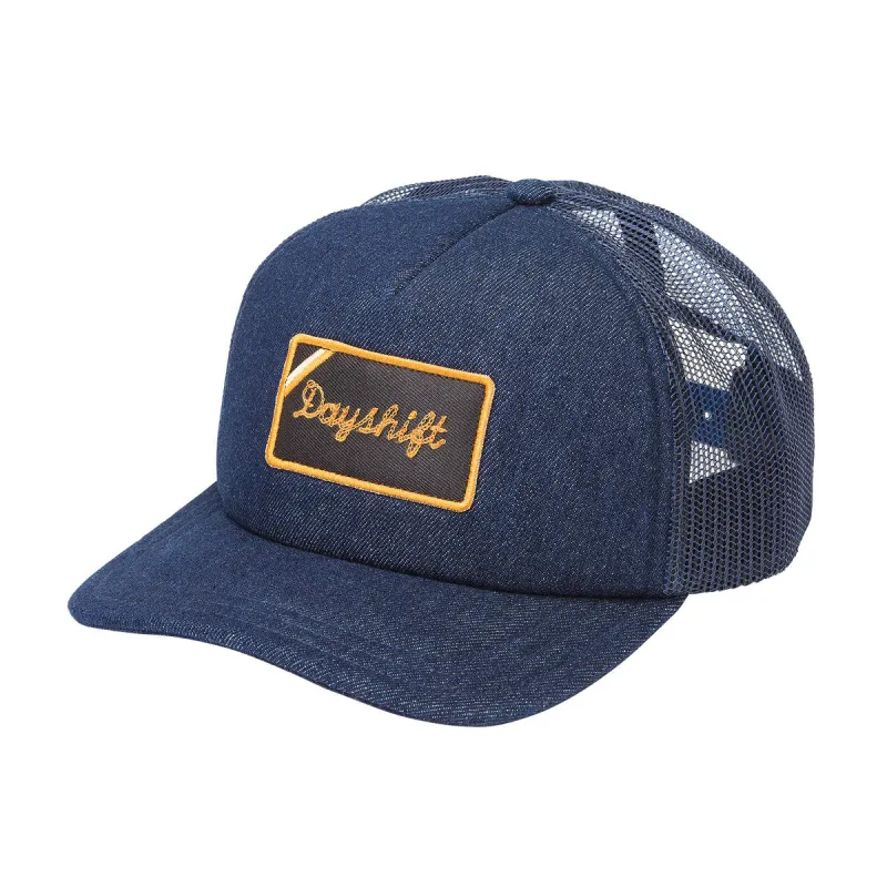 RVCA Dayshift Patch Foamy Trucker Hat - Indigo sold by CCS