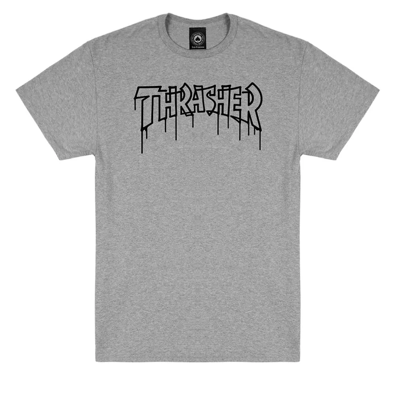 Thrasher One-Liner T-Shirt - Sport Grey made by Thrasher