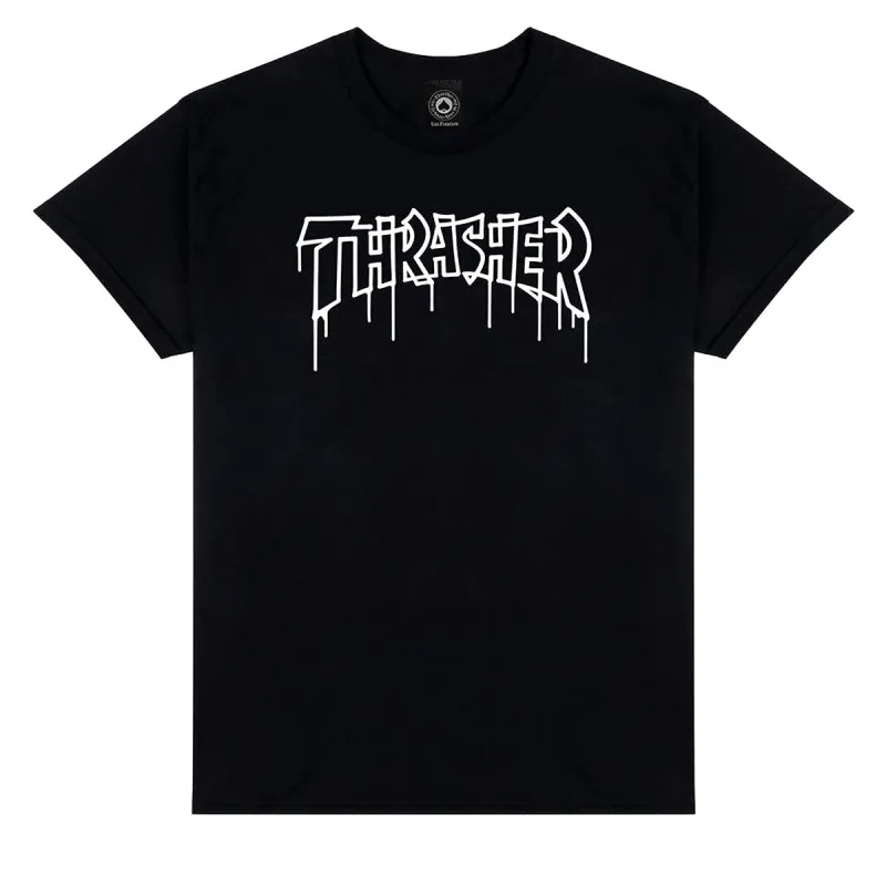 Thrasher One-Liner T-Shirt - Black made by Thrasher