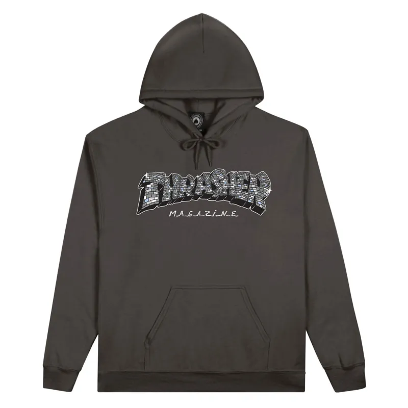 Thrasher Disco By Spanky Hoodie - Charcoal made by Thrasher