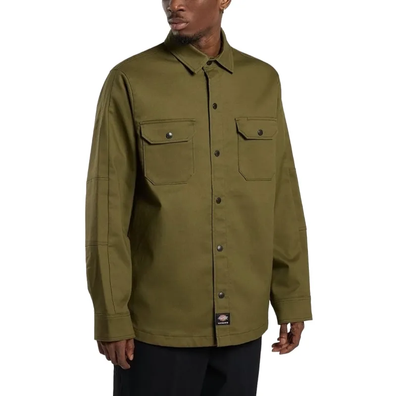 Dickies Mike Anderson Lined Flex Duck Shacket Jacket - Dark Olive made by Dickies
