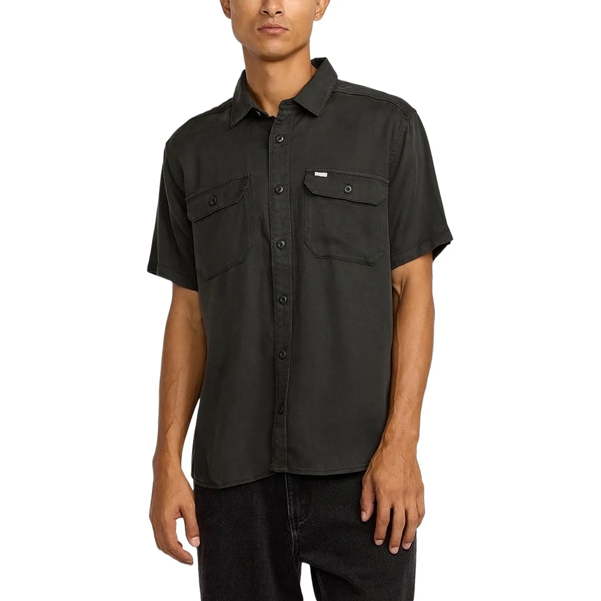 RVCA Vacancy Utility Shirt - Pirate Black sold by CCS