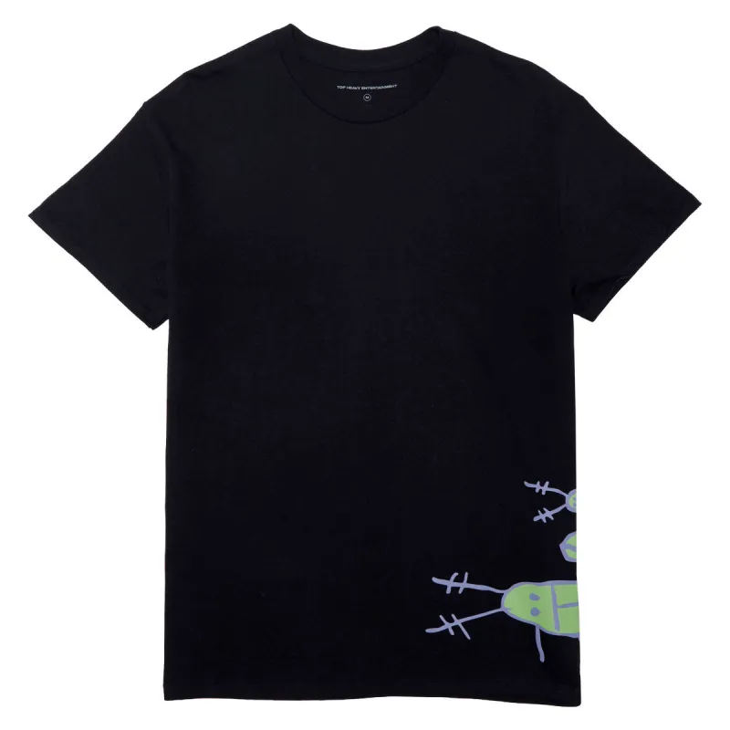 Top Heavy Bugged Out T-Shirt - Black made by CCS
