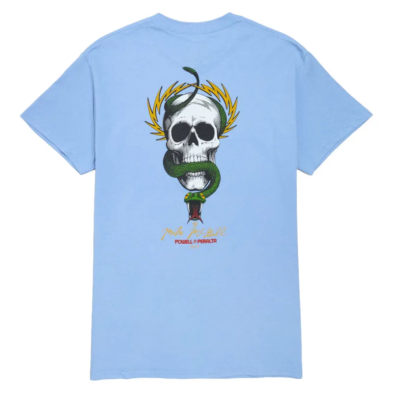 Powell-Peralta McGill Skull And Snake T-Shirt - Carolina Blue made by CCS