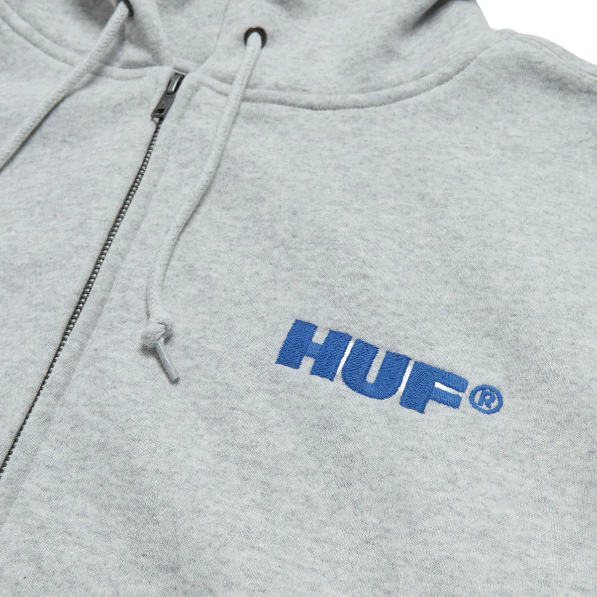 HUF All Caps Zip Up Hoodie - Ash sold by CCS product image thumbnail 2