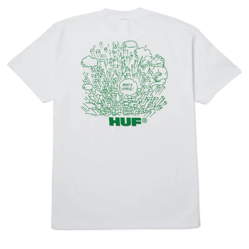 HUF What A Jungle T-Shirt - White made by HUF