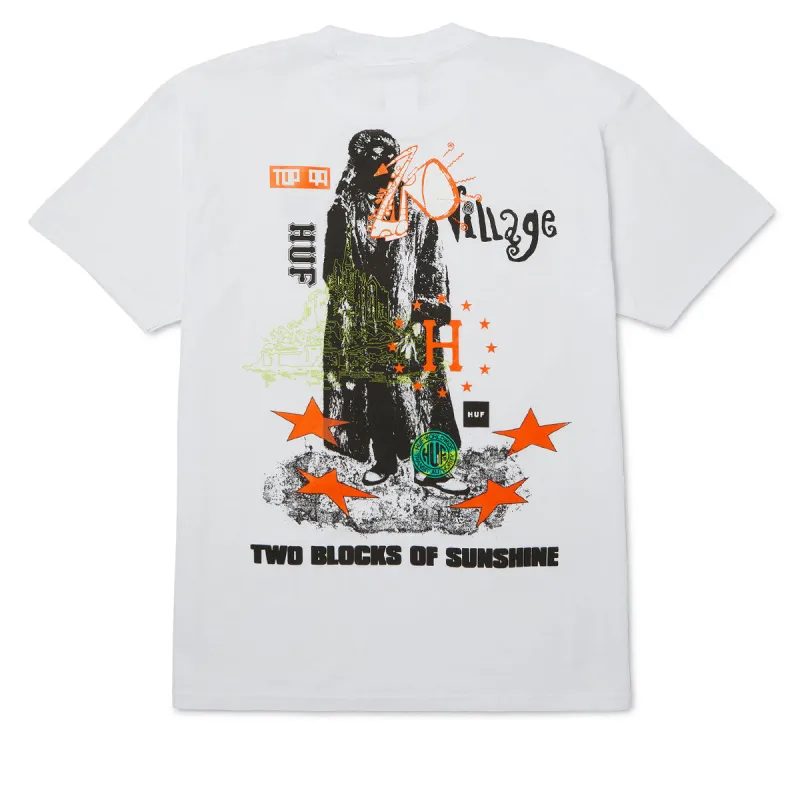 HUF Two Blocks Of Sunshine T-Shirt - White sold by CCS