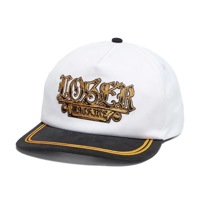 Loser Machine Plaque Hat - White/Black sold by CCS