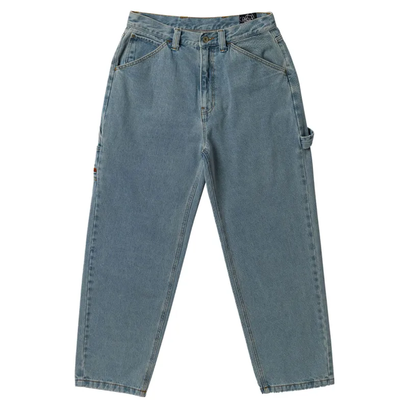 Krooked Koffin Carpenter Jeans - Bleached Denim sold by CCS