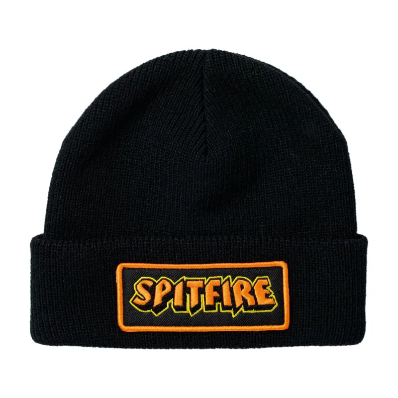 Spitfire Hellfire Script Patch Beanie - Black sold by CCS