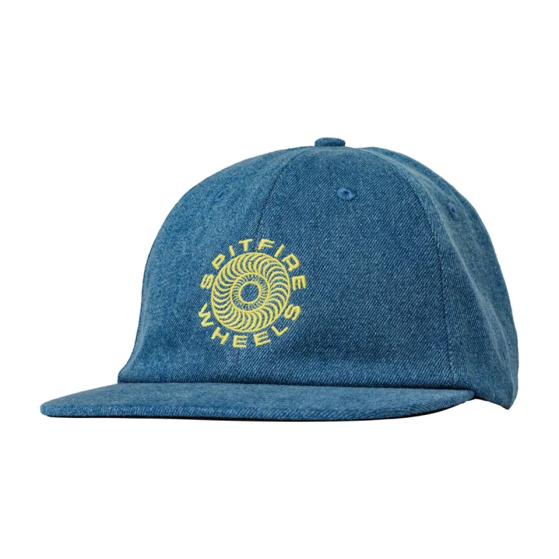 Spitfire Classic '87 Swirl Hat - Denim/Yellow sold by CCS