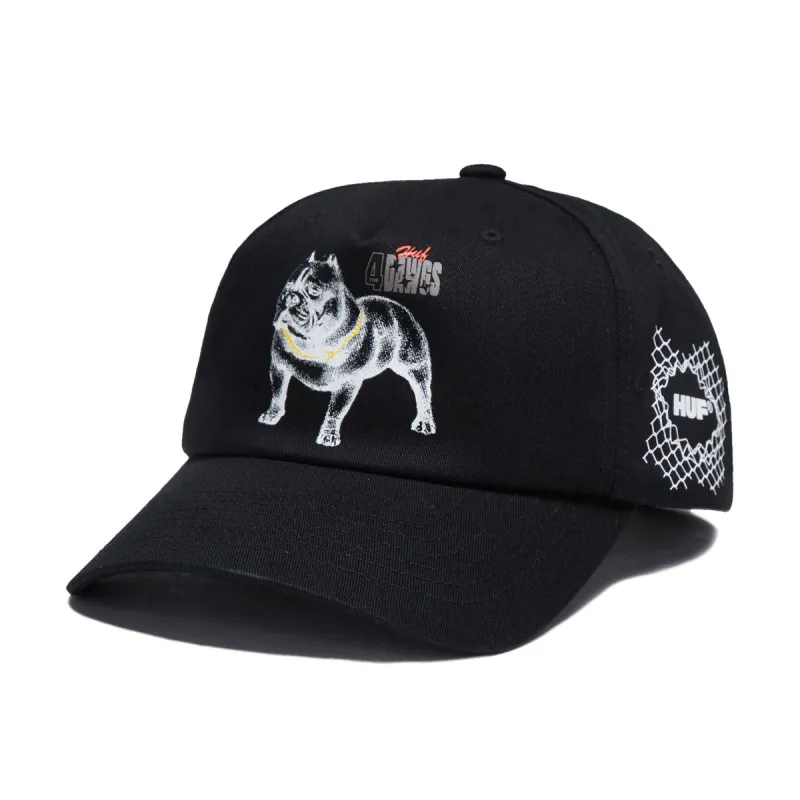 HUF 4 The Dawgs Snapback Hat - Black sold by CCS
