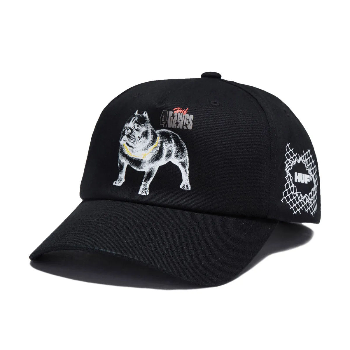 HUF 4 The Dawgs Snapback Hat - Black sold by CCS