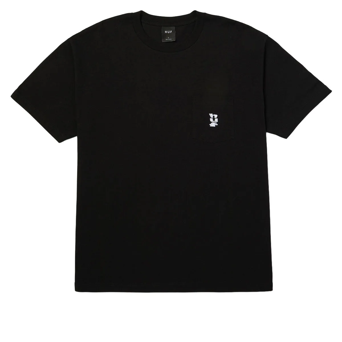 HUF Megablast Pocket T-Shirt - Black sold by CCS