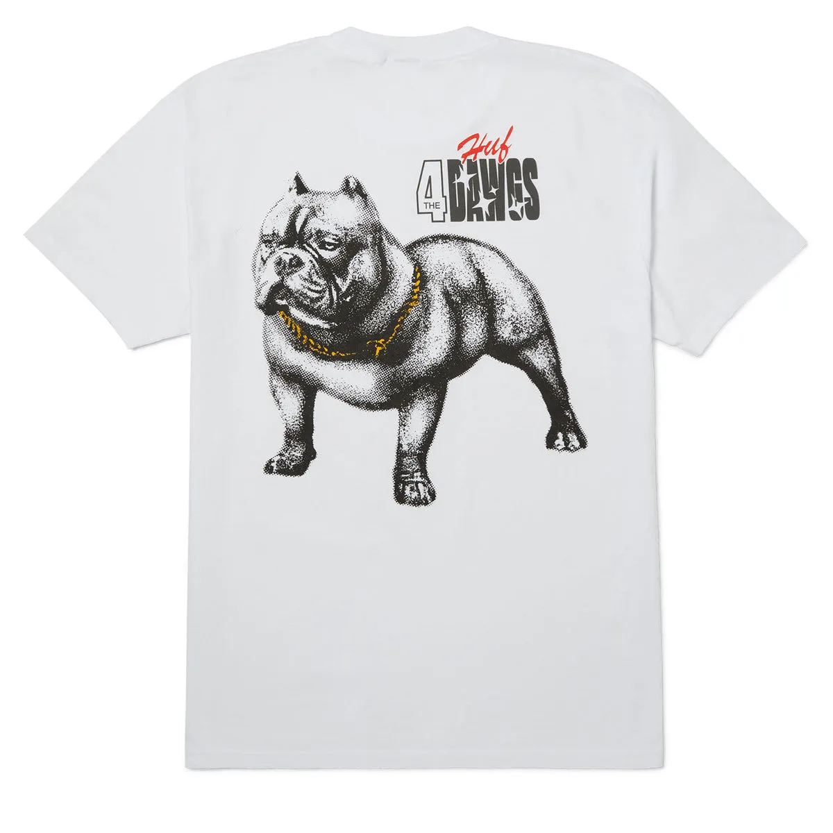 HUF 4 The Dawgs T-Shirt - White sold by CCS
