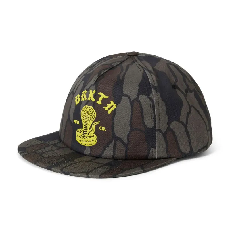 Brixton Darver Hp Snapback Hat - Bark Camo made by Brixton