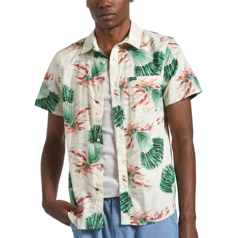 Brixton Charter Print Shirt - Vintage Palm Print made by Brixton