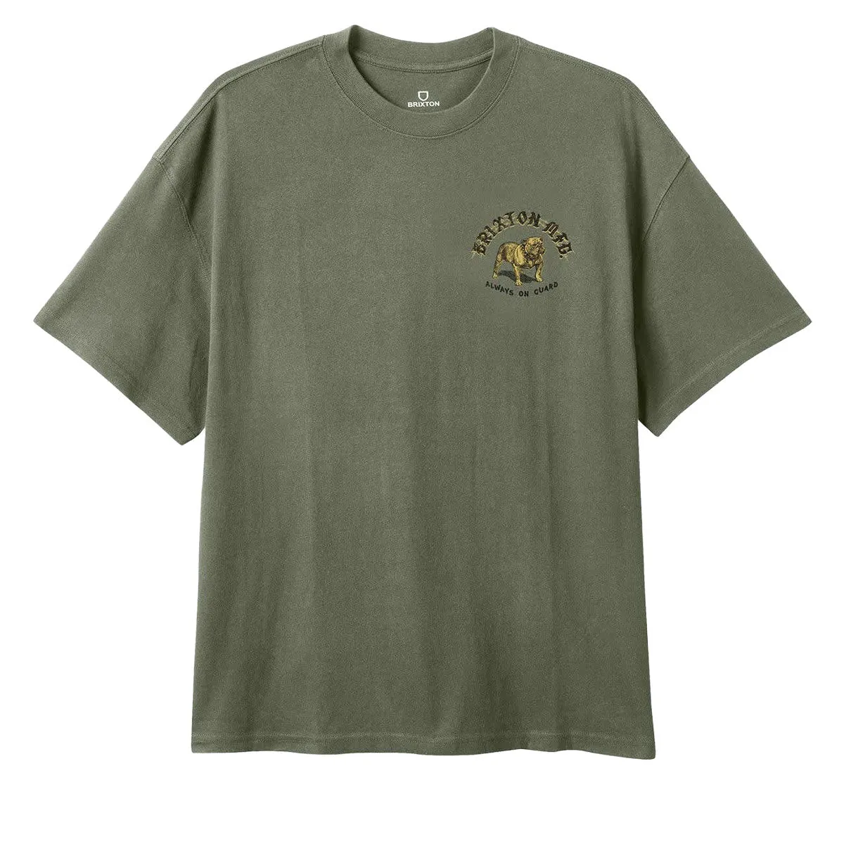 Brixton Bauer Heavyweight Relaxed T-Shirt - Olive Surplus Classic Wash sold by CCS product image thumbnail 2