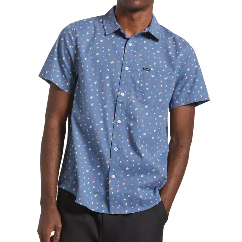 Brixton Charter Print Shirt - Bering Sea/Micro Floral sold by CCS