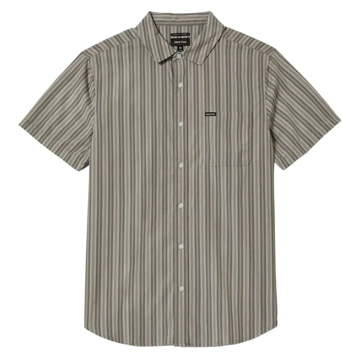 Brixton Charter Stripe Shirt - Charcoal Grey sold by CCS product image thumbnail 3