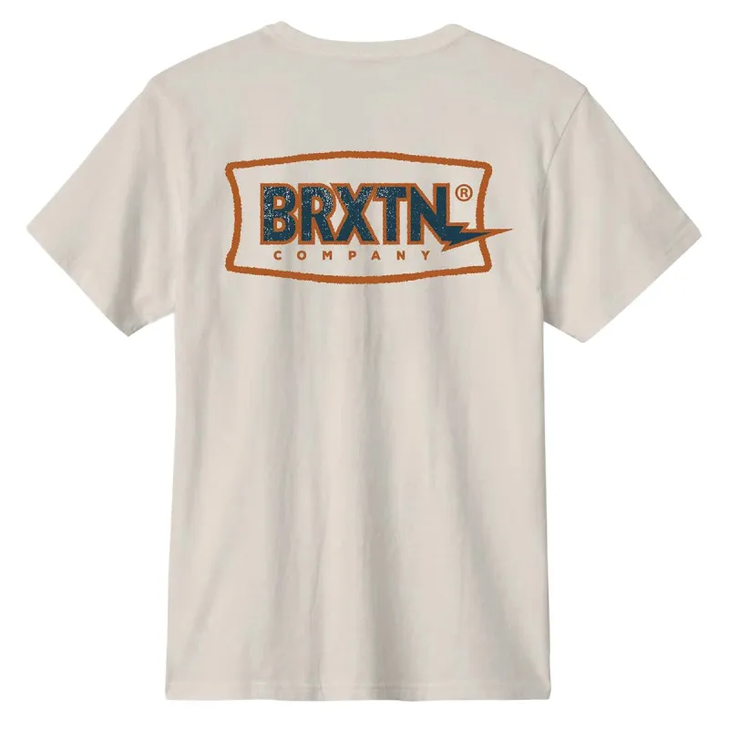 Brixton Lightning T-Shirt - Cream sold by CCS