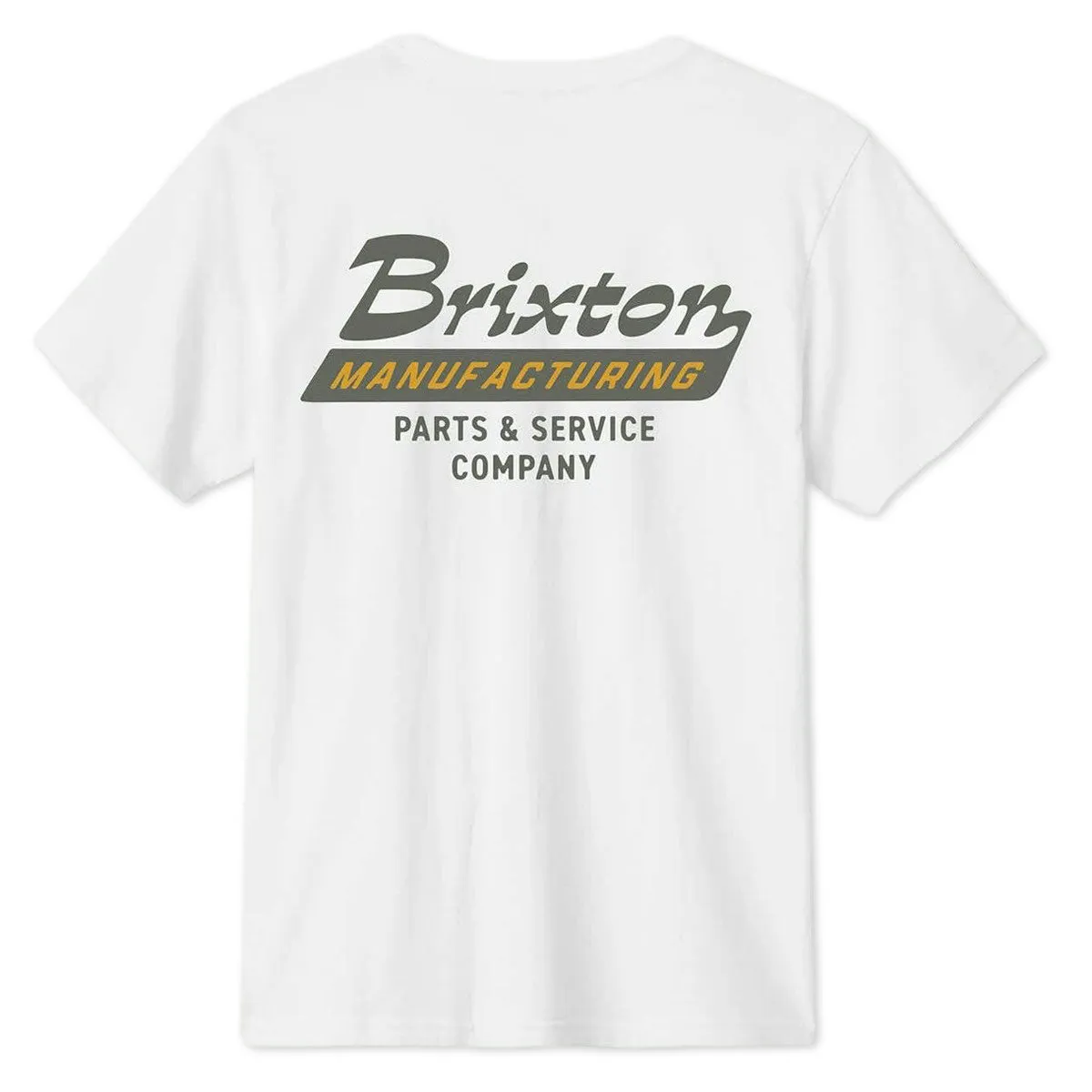 Brixton Township Tailored T-Shirt - White/Olive sold by CCS product image thumbnail 2