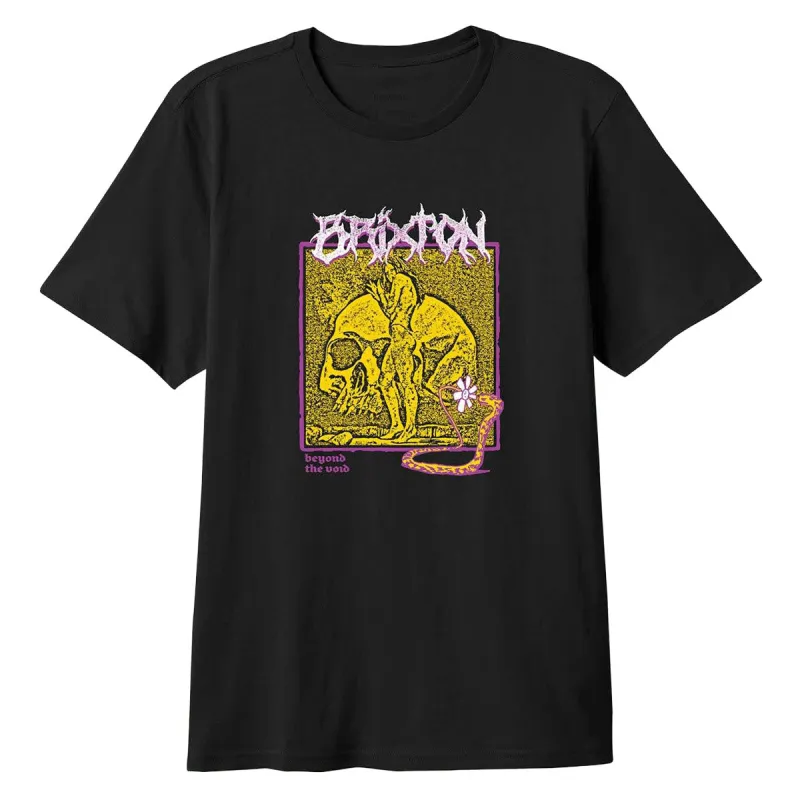 Brixton Void Premium T-Shirt - Black Worn Wash sold by CCS