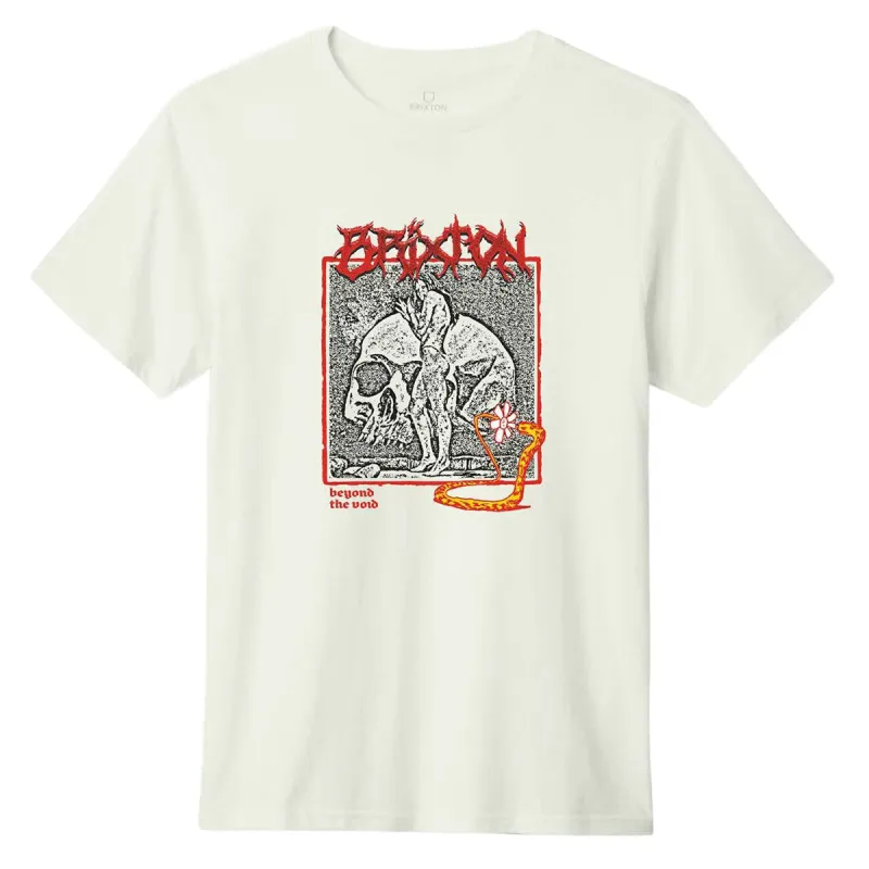 Brixton Void Premium T-Shirt - Off White Worn Wash sold by CCS