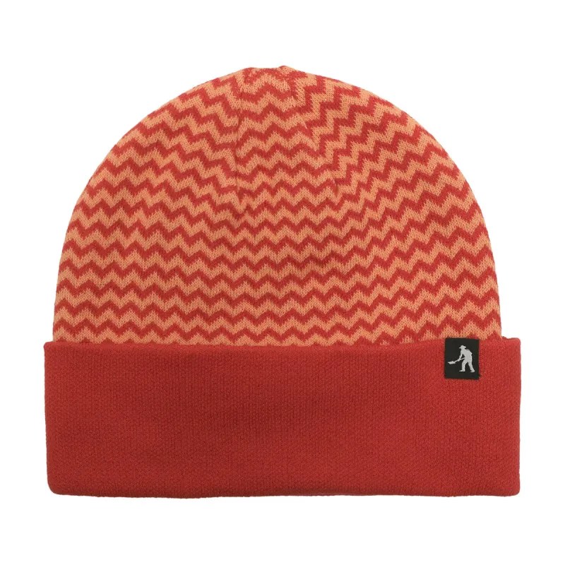 Passport Organic Cotton Zig Zag Beanie - Brick sold by CCS