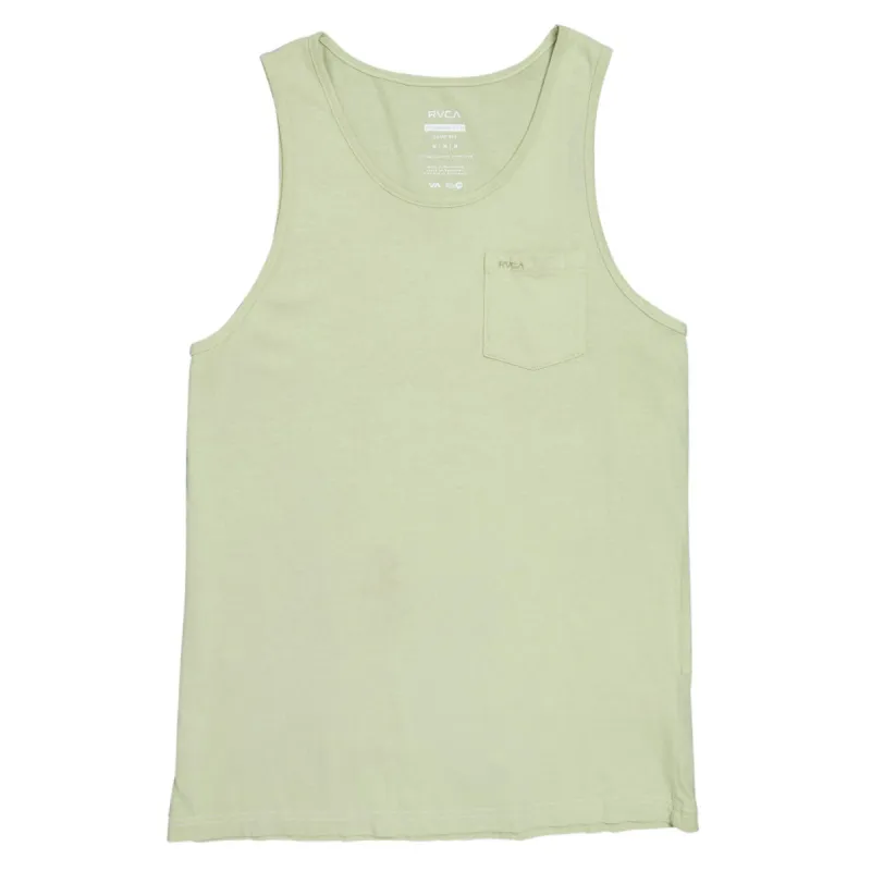 RVCA Ptc Pigment Tank Top - Light Olive sold by CCS