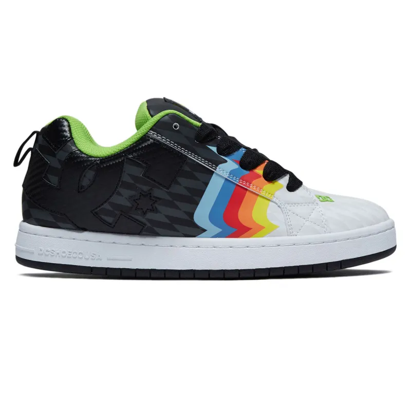 DC x 43i Court Graffik Shoes - Black/White/Multi made by DC