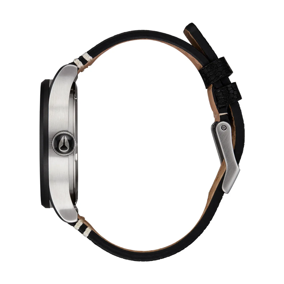 Nixon Sentry Leather Watch - Silver/Rosewood/Black sold by CCS product image thumbnail 2