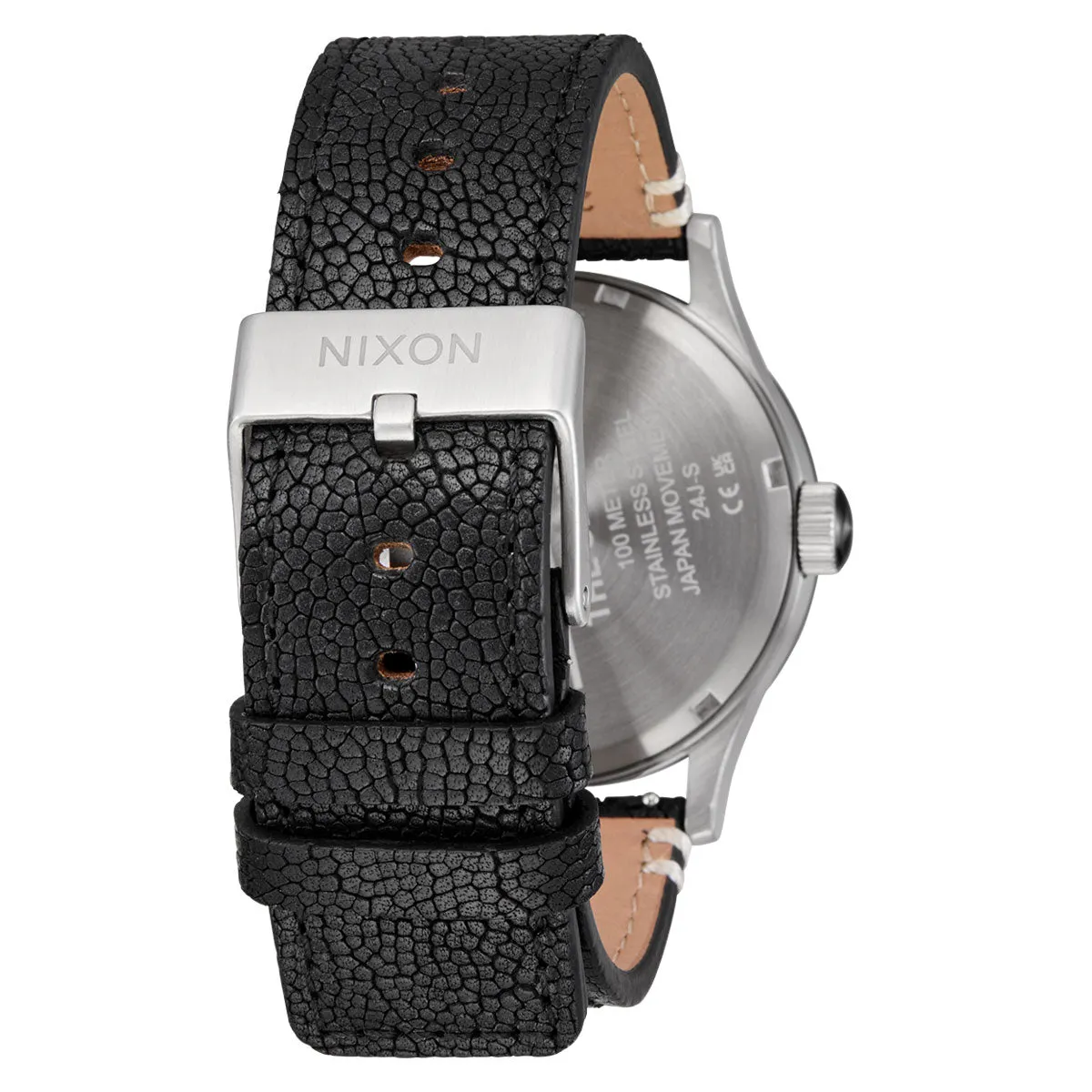 Nixon Sentry Leather Watch - Silver/Rosewood/Black sold by CCS product image thumbnail 4