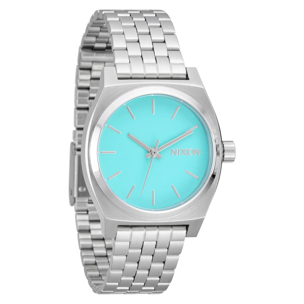 Nixon Medium Time Teller Watch - Silver/Turquoise sold by CCS product image thumbnail 2