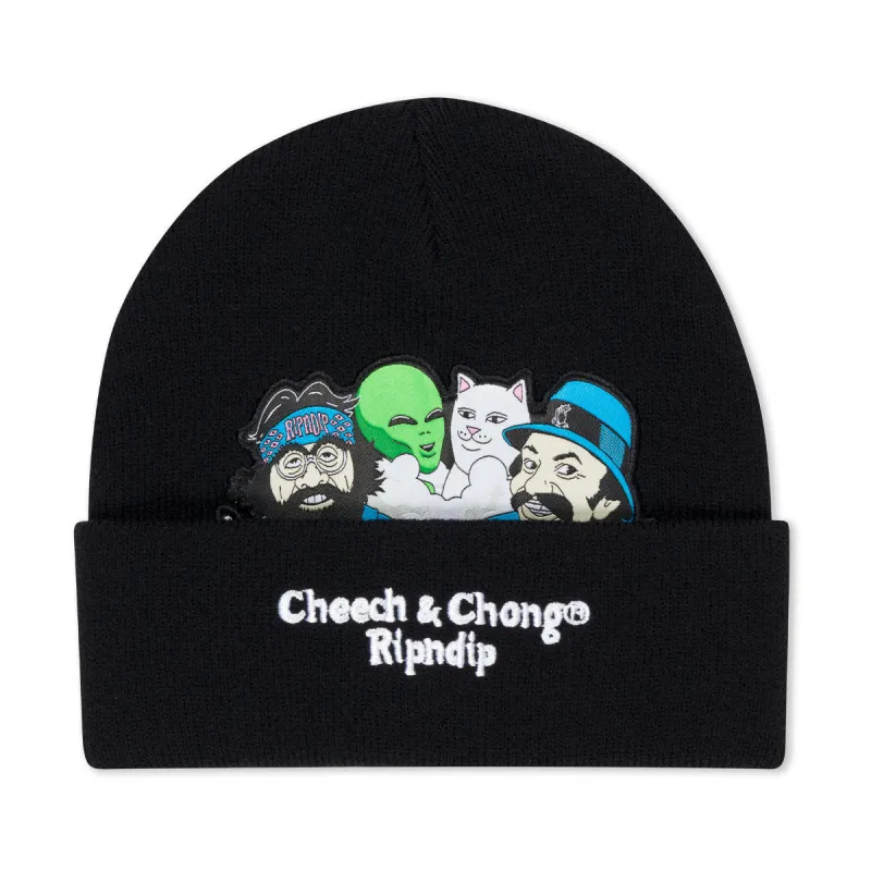 RIPNDIP x Cheech & Chong Riders Beanie - Black made by Ripndip