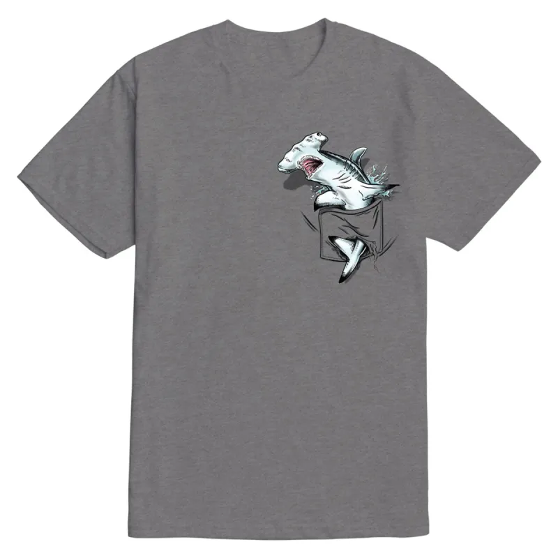 Dark Seas Hammer Pocket T-Shirt - Heather Grey sold by CCS