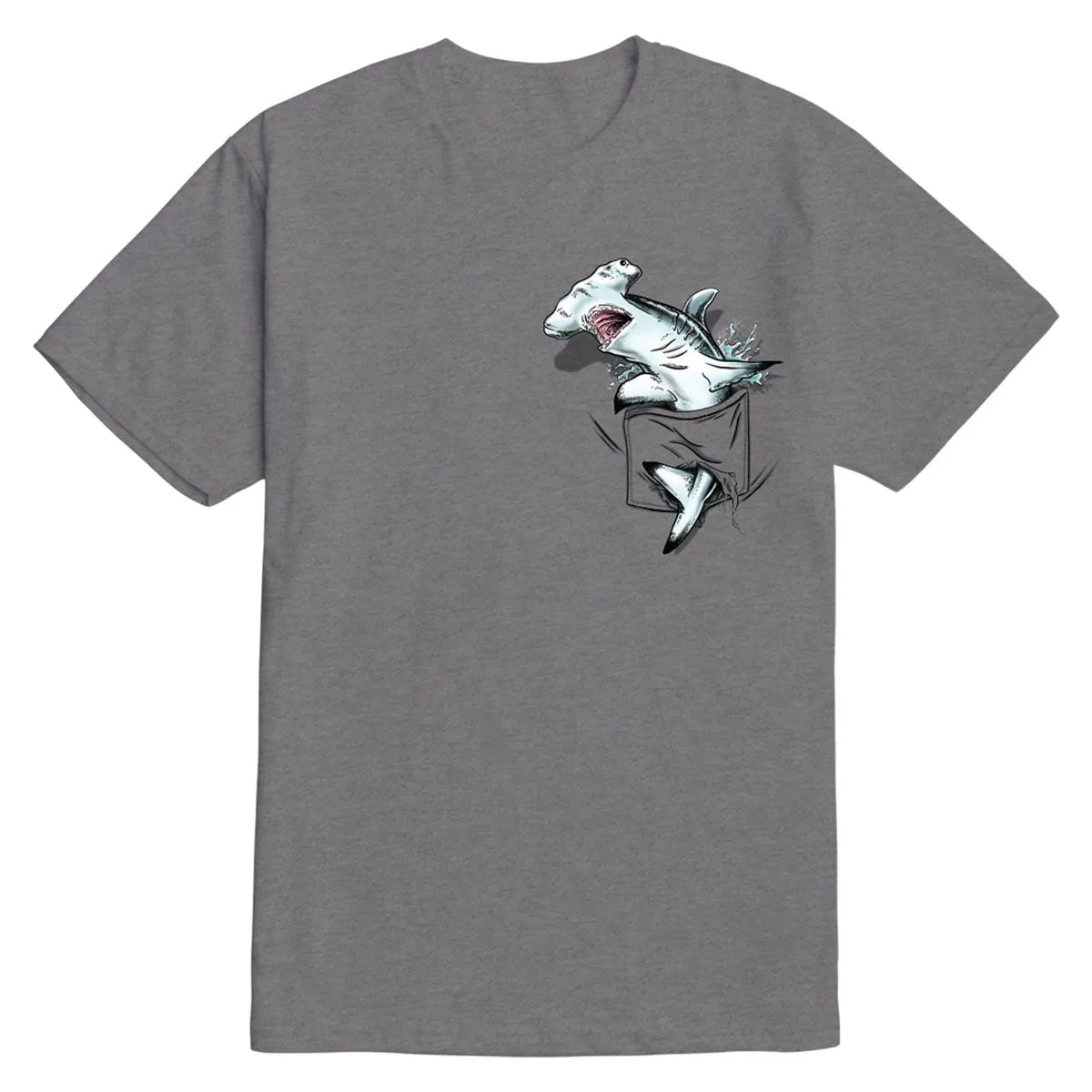 Dark Seas Hammer Pocket T-Shirt - Heather Grey sold by CCS